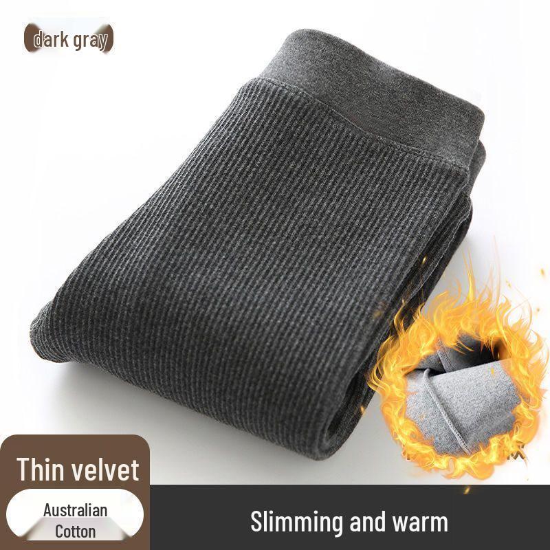 

Женские леггинсы из овечьей шерсти: Плюшевые, Толстые, С начесом, Подкладка из флиса, Утягивающие, Универсальные, Эластичные, Теплые кальсоны для осени и зимы Large [125-160 lbs] High Stretch Skin-Friendly