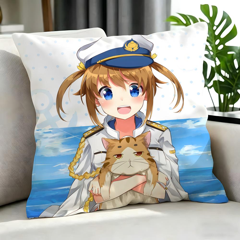 Anime High School Fleet Cushion Cover Cushion Cover Set Pcs X X X Pillowcase Decorative Sofa Home Decor