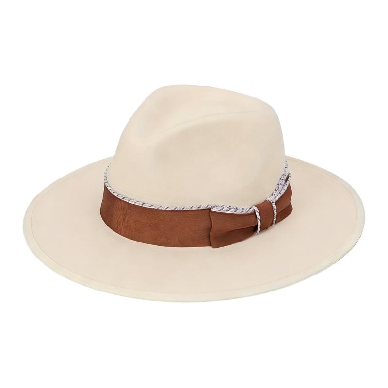 

Classical Bowknot Wool Hat Gentleman Design Durable Lightweight Unisex Hat Suitable For Formal And Casual Occasion 1