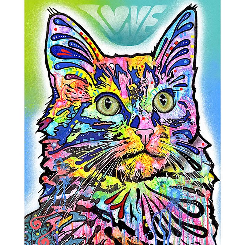 DIY 5D Diamond Painting Cute Cat Diamond Art Embroidery Animal Cross Stitch Full Round/Drill Resin Crafts Home Decor Gift