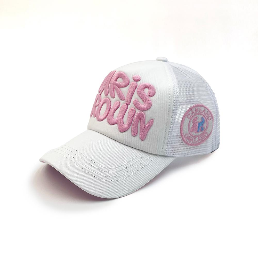 Mesh breathable baseball cap summer stitching letter embroidery sun visor cap outdoor sports breathable sun visor cap
