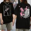 Attack On Titan Japanese Anime T-Shirts For Men And Women, Printed Cotton Short Sleeve T-Shirts, Oversized Fashion T-Shirts