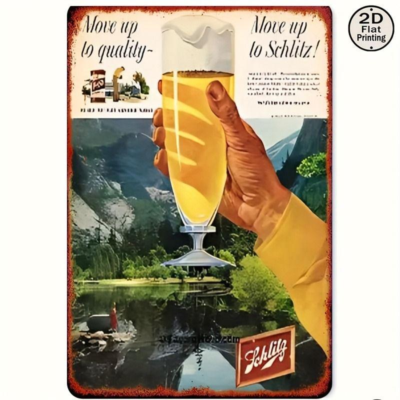 Vintage Drinks Wall Poster Metal Tin Sign 20x30cm