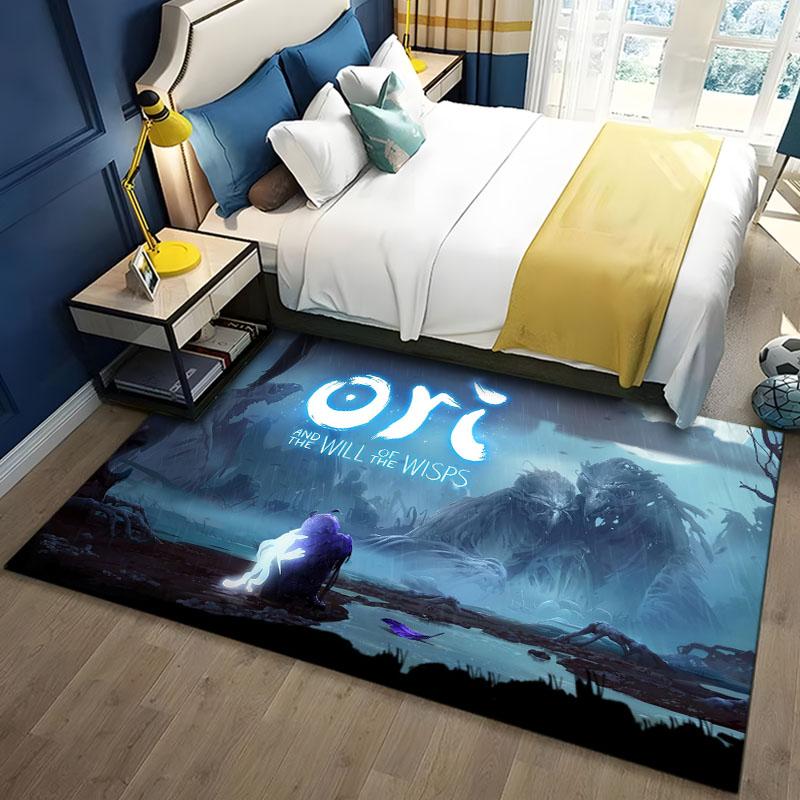 

15 Розмірів Модний Килим з Принтом Логотипу Game-Ori для Вітальні Коридору Спальні Дверний Килимок Дитячої Кімнати Ігровий Килимок для Підлоги Подарунки Сонік 60x90(23x35in)