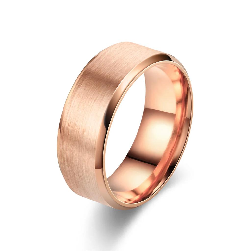 Stainless Steel Black Ring for Men Women Matte Charm Jewelry Wedding Engagement Band Durable Male Female Rings