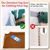 Price Tagging Gun for Clothing,(Not Stitch Gun) Standard Retail Price Tag Attacher Gun for Clothes with 6 Needles & 1000pcs 2" Barbs Fasteners for