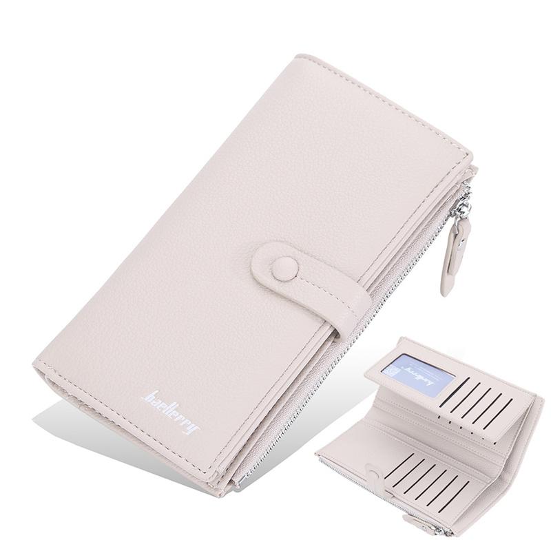 Baellerry Women Fashion Design Card Holder Wallets Casual PU Leather Purse Hasp Zip Coin Purses Wallet