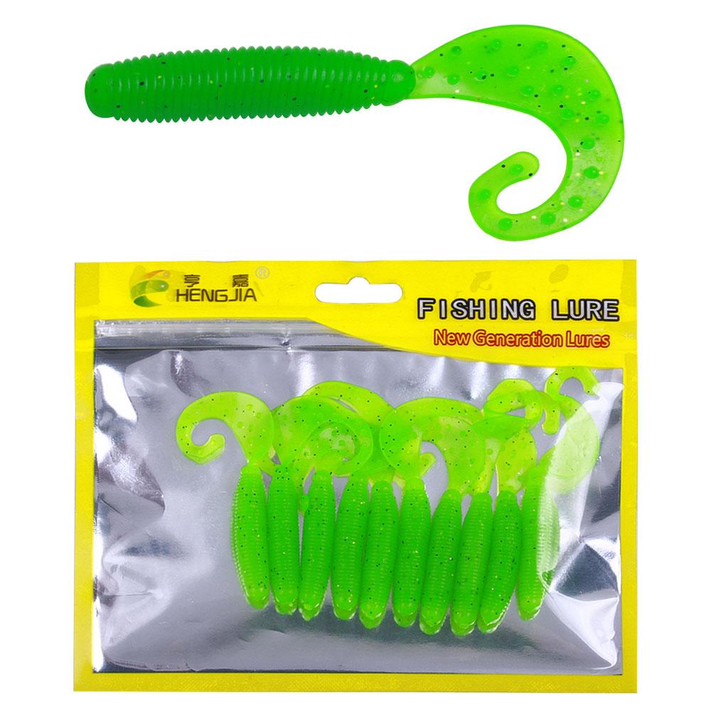 

Мягкие рыболовные приманки Мягкие пластиковые искусственные приманки с хвостом isca pesca, протеиновая приманка для ловли червя, приманки для личинки 6cm