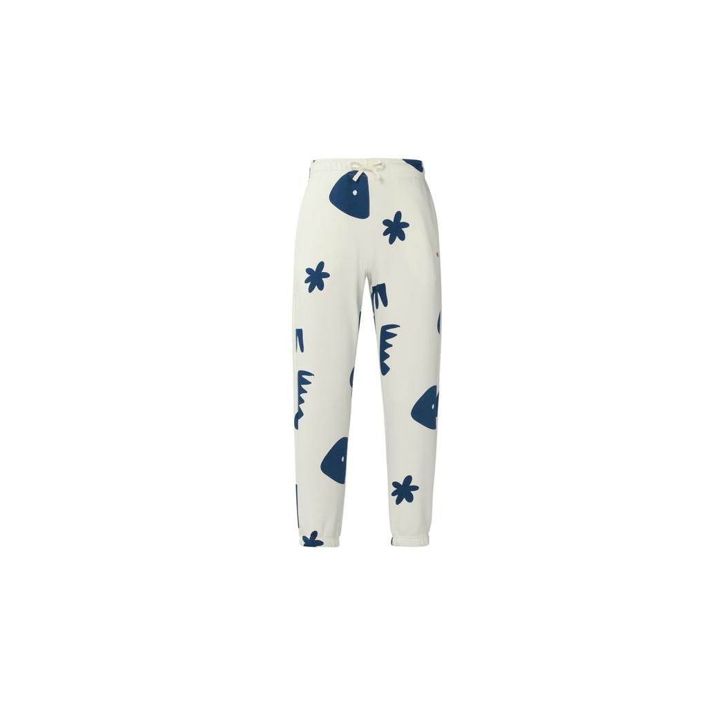 Jordan X Mia Lee Artist Collaboration Patterned Elastic Cuff Sweatpants Women Bottoms White DV2009-133