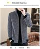 2025 Men's Woolen Windbreaker - Stand Collar, Short Jacket with Plus Velvet for Autumn/Winter
