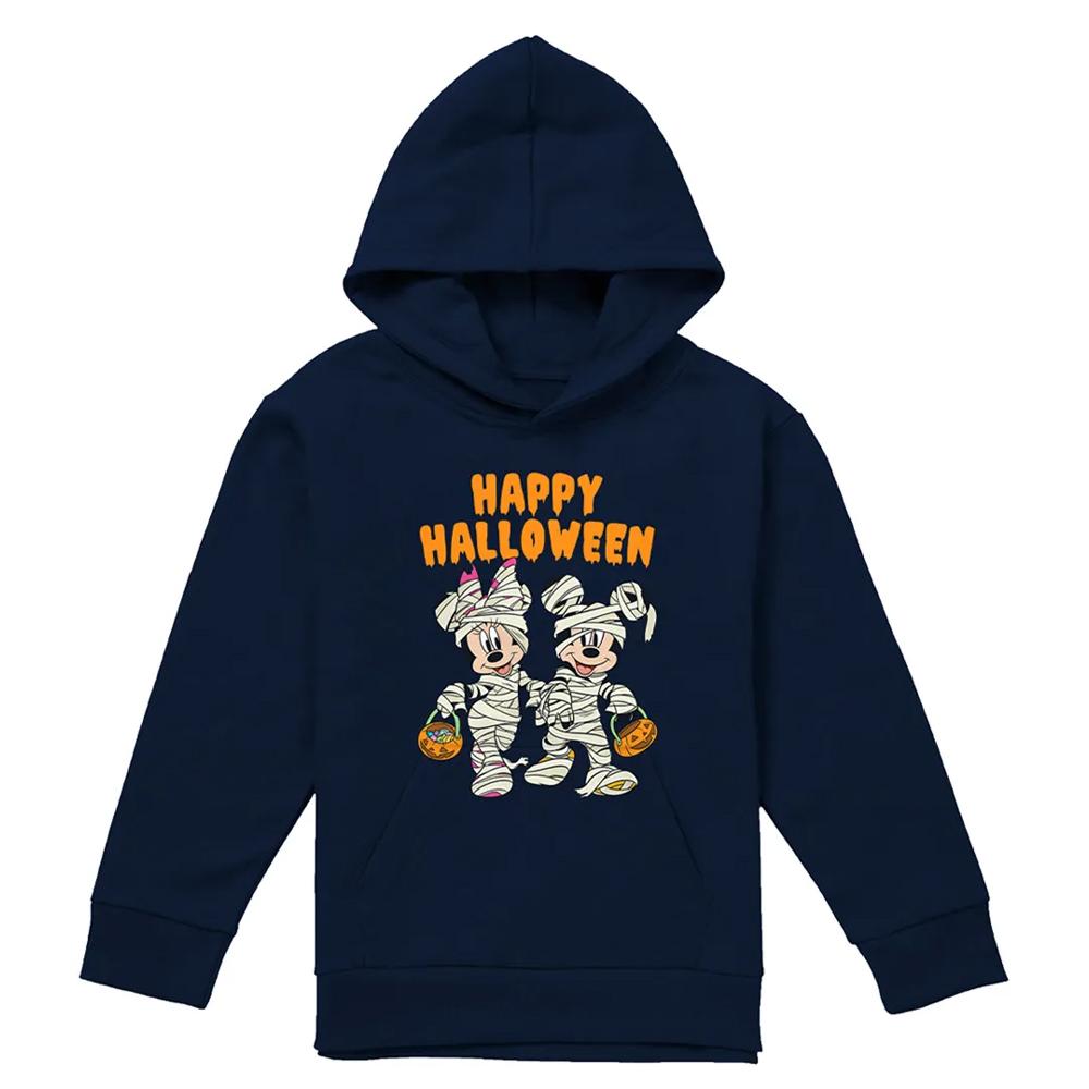 Disney Childrens/Kids Mickey Mouse & Minnie Mouse Zombie Halloween Hoodie
