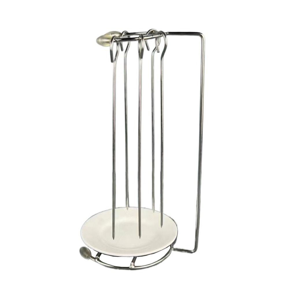 Lightweight BBQ Skewer Set Detachable Barbecue Fork Holder Portable Food Grill  Rack  Backyard