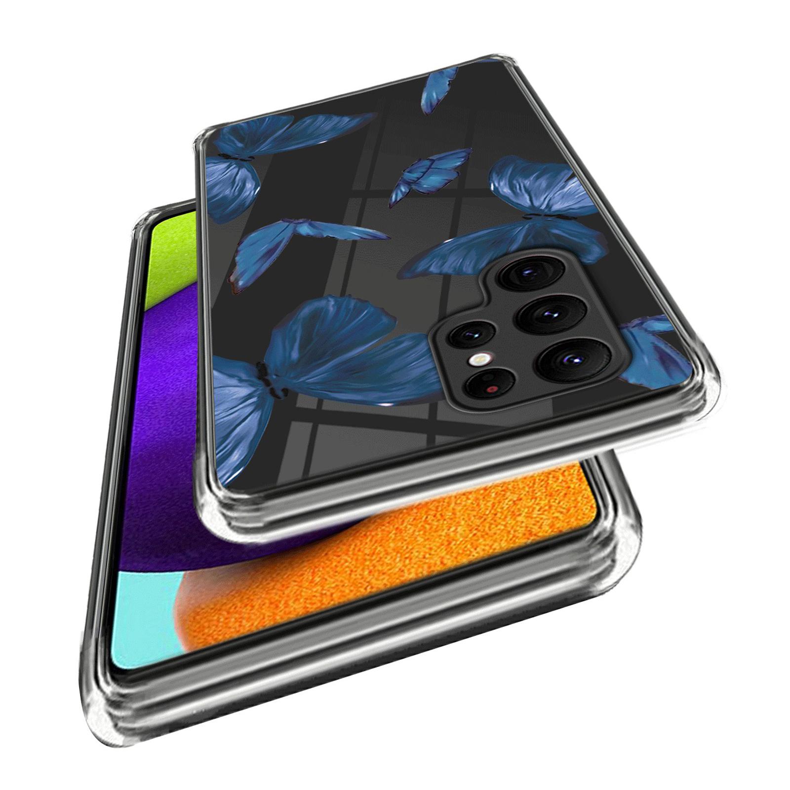 

For Samsung Galaxy S24 Ultra Case Anti-scratch TPU Back Cover with Pattern Printing Sakura