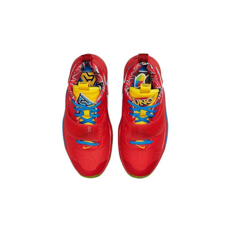 Nike UNO x Zoom Freak 3 SE GS Basketball Shoes Action Red White Green Bean Black DD0331-600