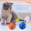 Cat Interactive Ball Toy Electric Cat Ball Toys Automatic Rolling Ball Faux Tail Rechargeable Smart Pet Interactive Toy Dog Cat Training Imitate Mouse