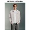 UR Men's Sophisticated Casual Solid Color Fleece-Feel Shirt
