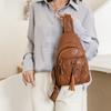 Bolso Pechero Retro de Cuero de Alta Calidad para Mujer Bolso Bandolera Vintage Clásico Cruzado para Teléfono Móvil
