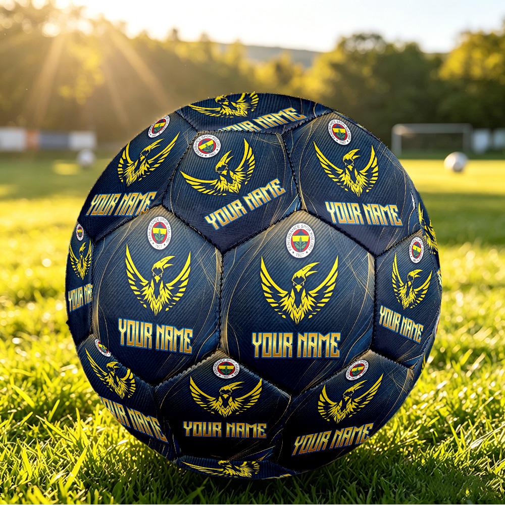 Personalized Size 5 Football Fenerbahçe FC Pattern Outdoor Game Sports Ball Gift
