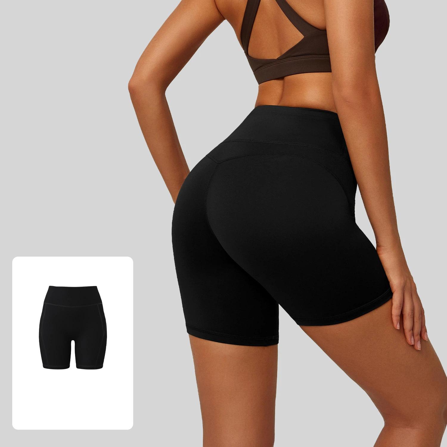 New Summer High Waist Hip Lifting Tight Fitting Yoga Pants for Women Running Sports Fitness Yoga Shorts S