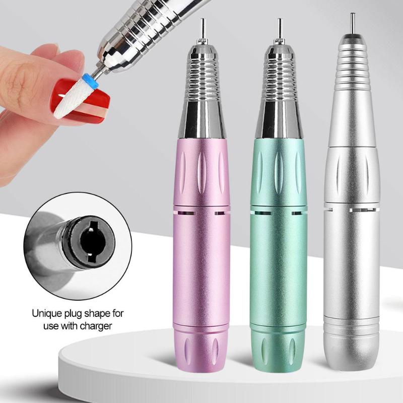 Electric DC Nail Drill Pen Handle File Polish Grind Machine Handpiece Manicure Pedicure Tool For Nails Drill Machine Accessories