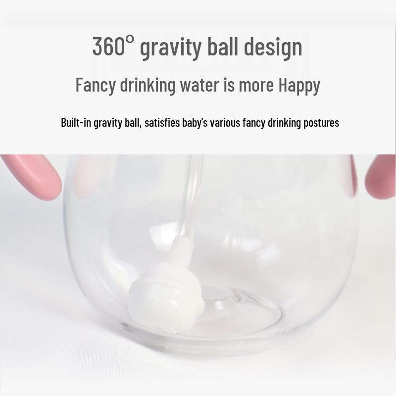 Neugeborenen Babyflasche Schnabeltasse - Tritan Strohbecher, Tropf- und auslaufsicher, Ideal für Säuglinge und Kinder