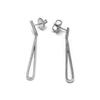 Luxenter Boucles d'oreilles en argent 925 et zirconium brillant plaqué finition en rhodié - Xiyah