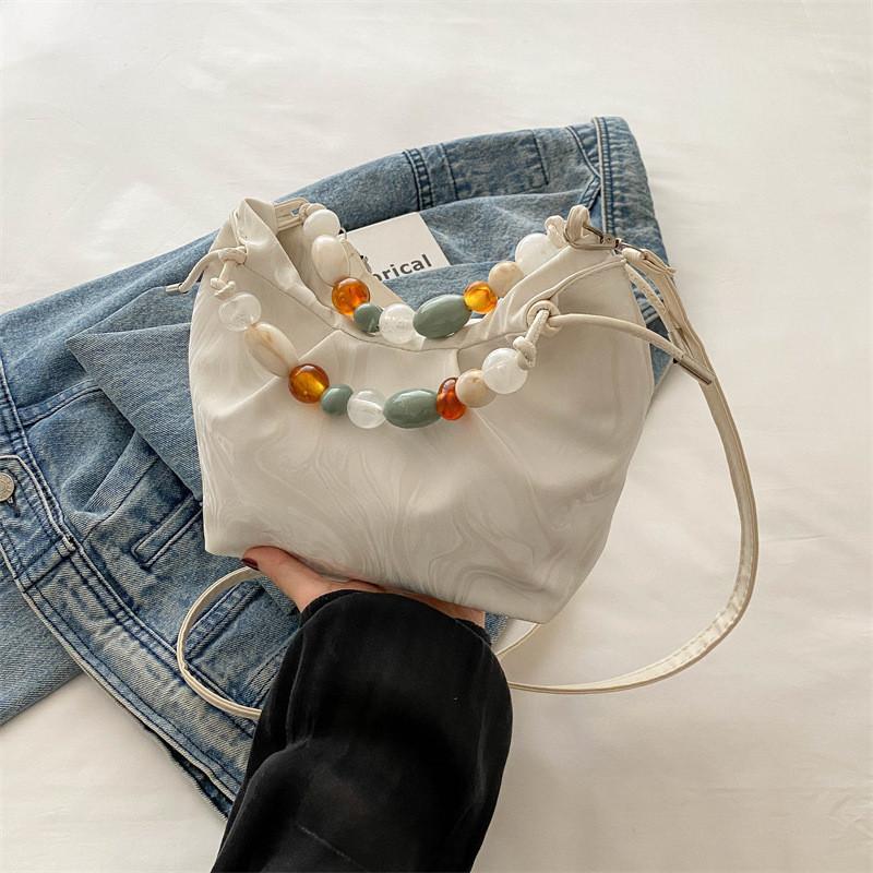 Contemporary 2024 Silver Black Pink White Crossbody Bag Trendy Fashion Accessory белый
