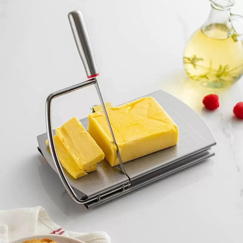 Stainless Steel Cheese Cheese Slicer with Scale Ham Cut Butter Cheese Slicer Kitchen Tools