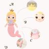 30/40/55cm Crown Mermaid Plush Doll Cartoon Princess Plushie Figure Toy Stuffed Animal Sleeping Pillow Gift Kids Girls Birthday
