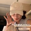 Wide Brim Baseball Cap Women's Summer Thin and Small Face Big Head Circumference Peaked Cap Versatile Soft Top Deep Top Beige Hat