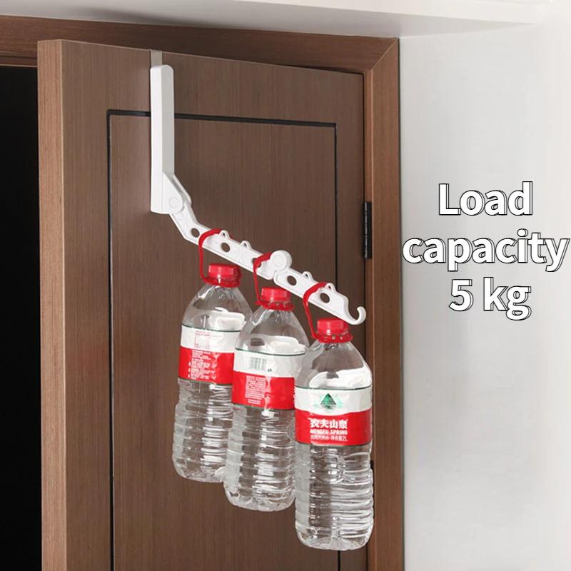 Bærbar Reisekleshenger, Sammenleggbare Over Dør Kroker, Multifunksjonelt Tørkestativ for Oppheng av Håndklær, Morgenkåper, Hatter, Skjerf