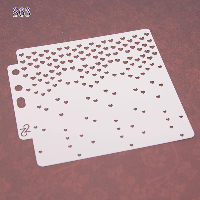2pcs Pre-tracing Lace Ruler Spray Masking Drawing Masking Hollow Template Spray Pattern