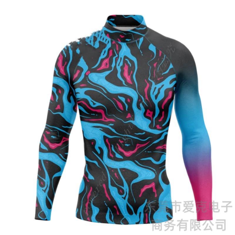 Surfing Suit Diving Top Men's Sunscreen Split Long-sleeved Swimming Snorkeling Quick-drying