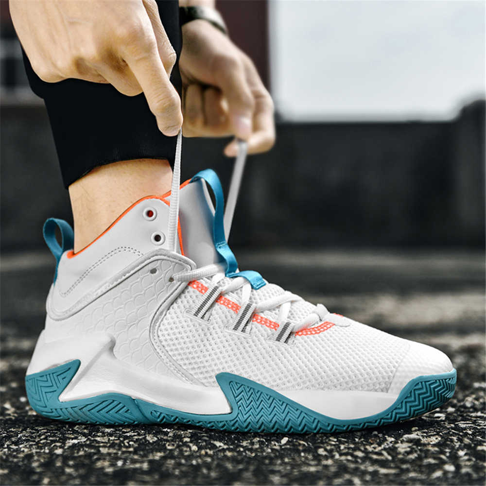 Fashion 46-47 Sky Blue Men's Outdoor Shoes High White Boots Casual Sneakers Man Sport From China Luxo Wholesale To Resell Tenys