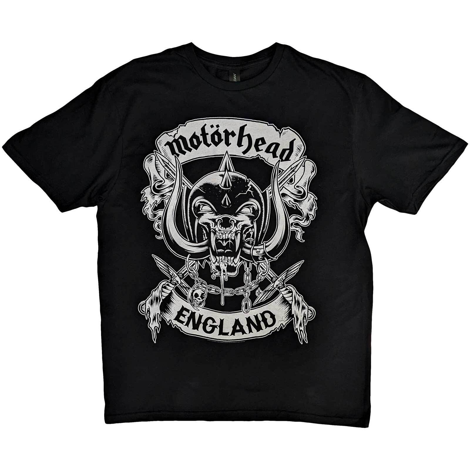 Motorhead Unisex T-Shirt Crossed Swords England Crest XXXL