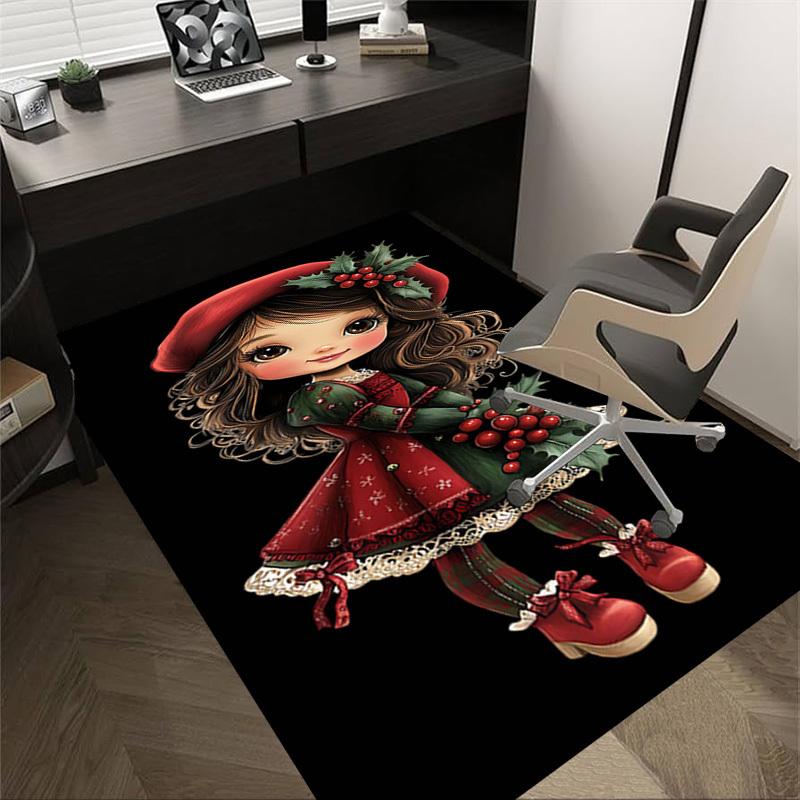 

1PC Christmas, Berries Extra Large Non Slip Floor carpet, Office, family, Studio Large Area Rug Indoor Rugs, Bold Statement Piece 60cm by 90cm