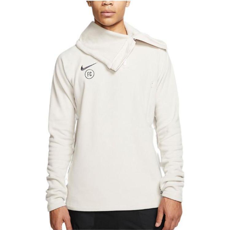 Nike FC Winter Drill Fleece 1/4Zip Jackets 'beige' Men's AT6106-008