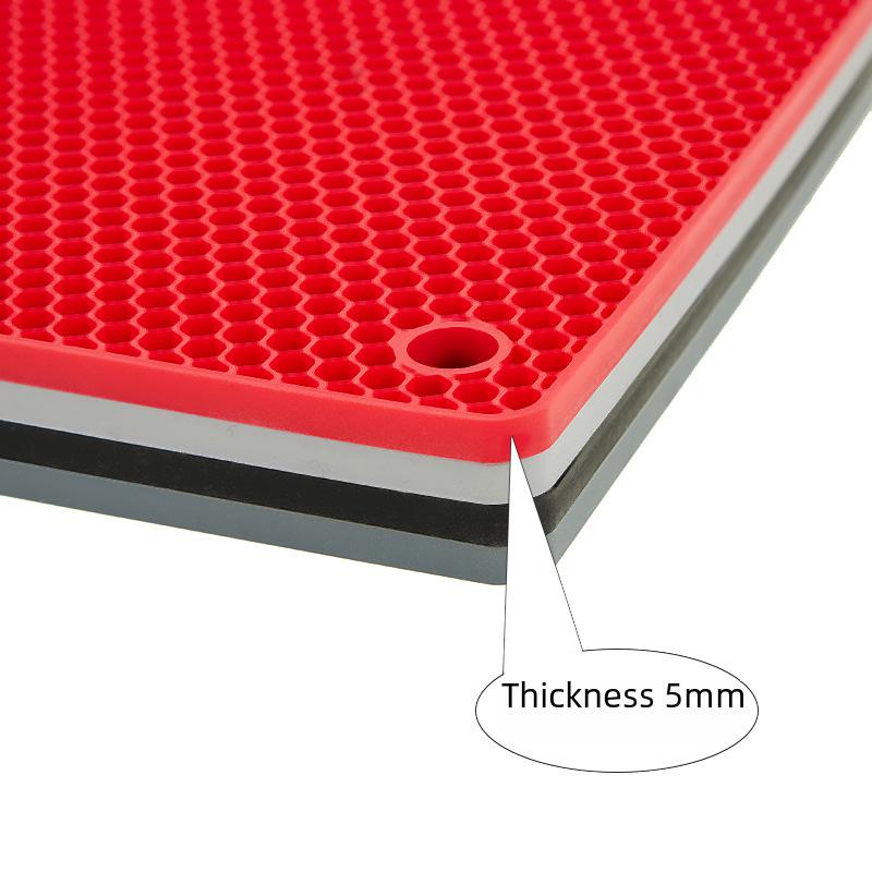 Multi-Function Silicone Honeycomb Table Mat - Non-Slip, Heat Resistant