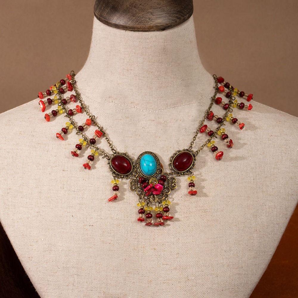 Bohemian Styles Festival Forehead Chain Multicolors Beads Beads Tassels Headbands  Boho Jewelry