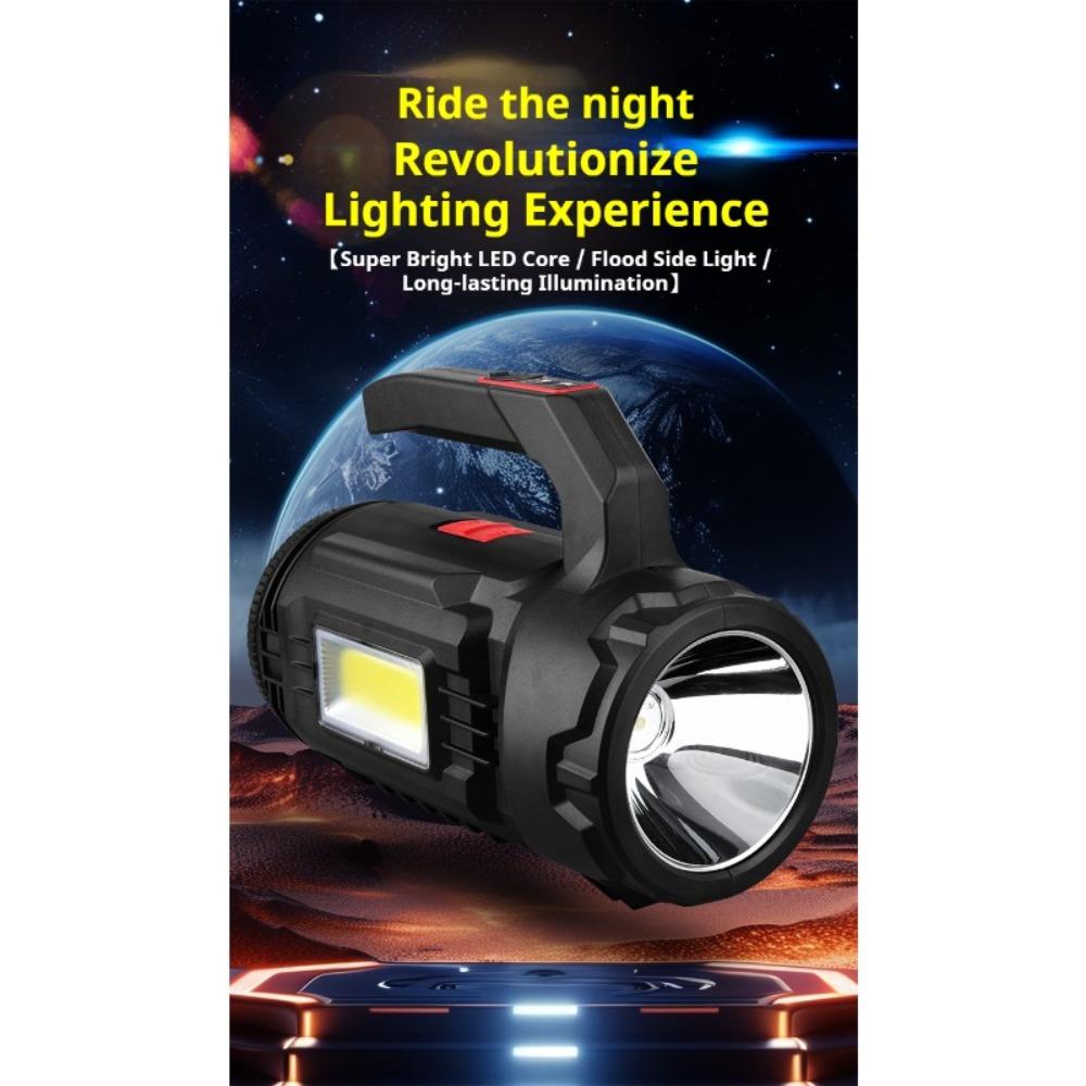 Multi Functional Flashlight Rechargeable Outdoor Searchlight USB Charging with Tools,Hexagonal Socket/tape Measure/art Knife/screwdriver/screwdriver