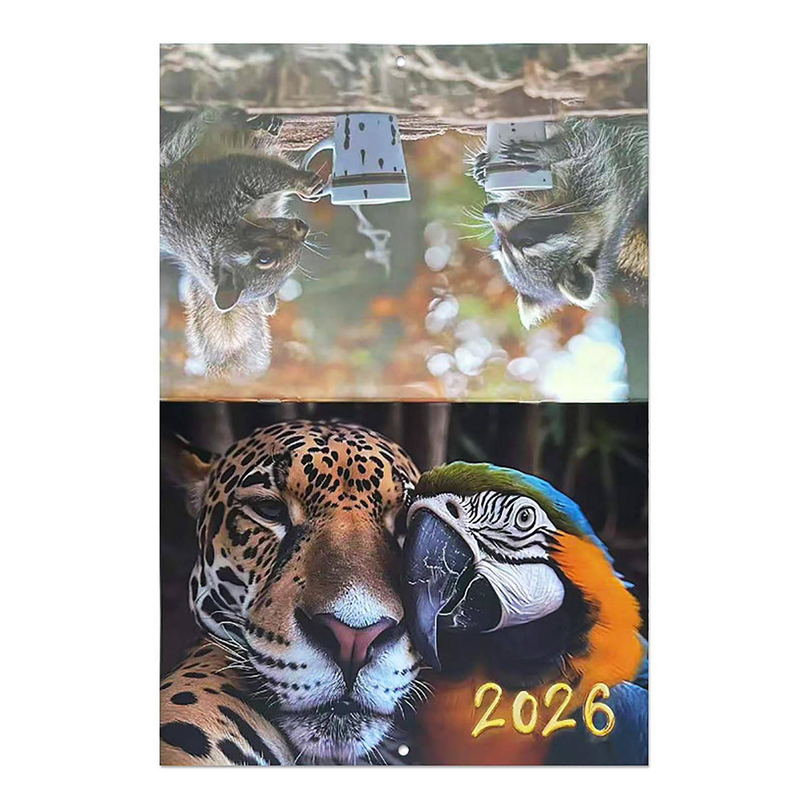 

Минималистичный настенный календарь 2026, ежемесячный планер, настенный календарь для дома One Size