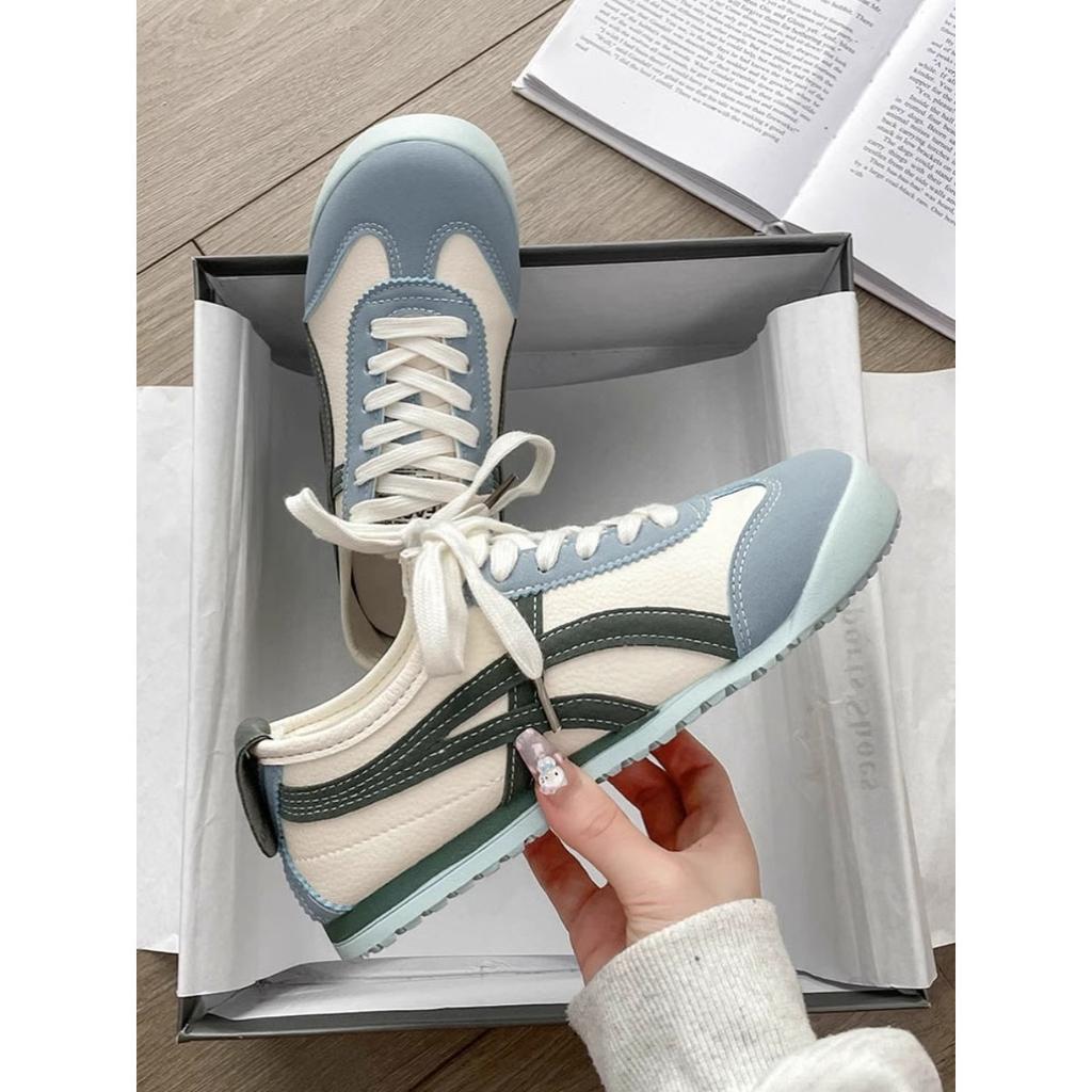 Lace-up shoes flat white shoes women's autumn new casual shoes board shoes student sports shoes women