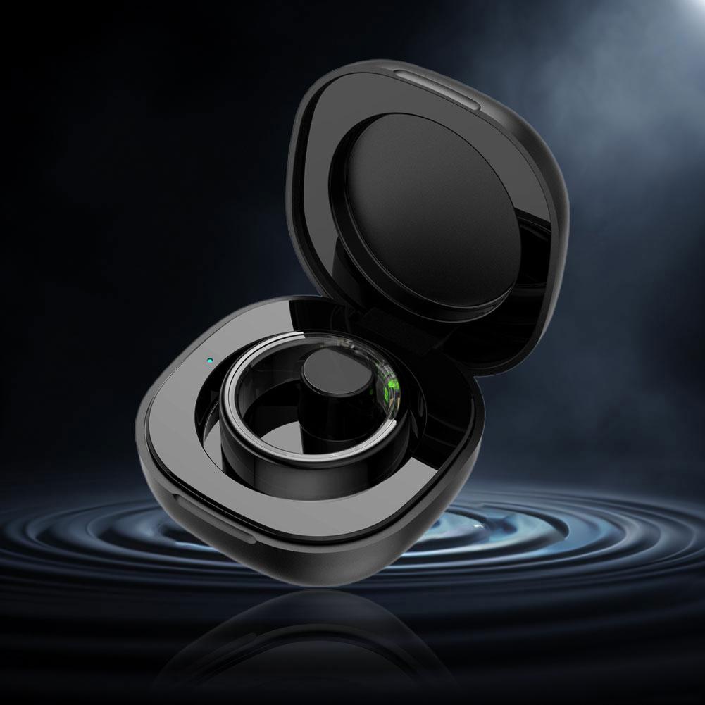 Portable Charging Case 200mah Charger Case with Charging Cable Smart Ring Charging Compartment For R02 Smart Ring Compartment