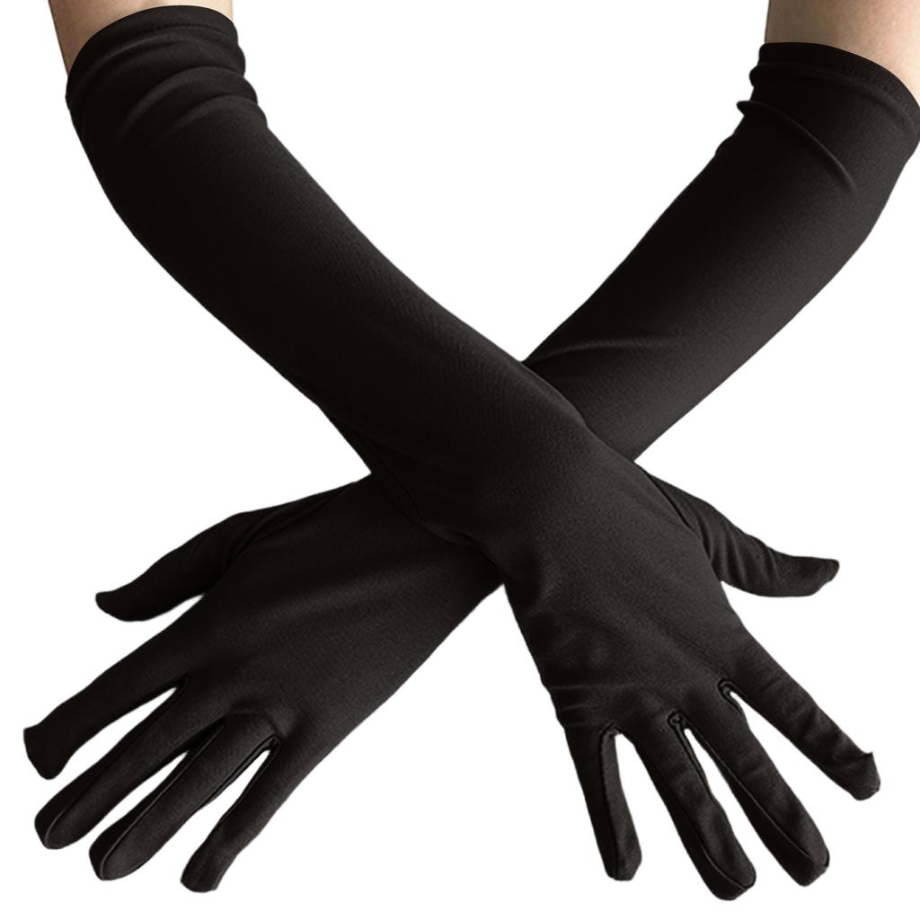 Long Gloves For Women, Soild Color, Women's Fashion Evening And Prom Costume Performance Bar Dance Dress Up Gloves