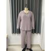 Pijama para Mujer Talla Grande Otoño/Invierno Conjunto Casual de Ropa para el Hogar Pantalones de Manga Larga Conjunto de Dos Piezas