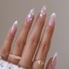 Detachable Press On Nails DIY Simple French False Nails Long Almond