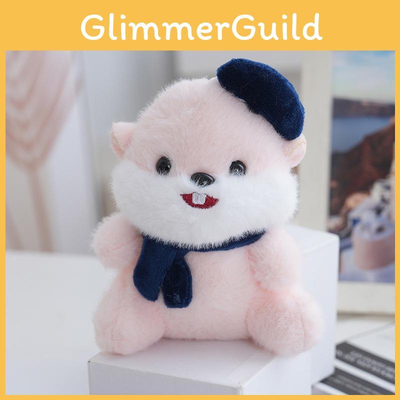 Cute Hamster Plush Toy Keychain Pendant With Animal Design Backpack Accessories