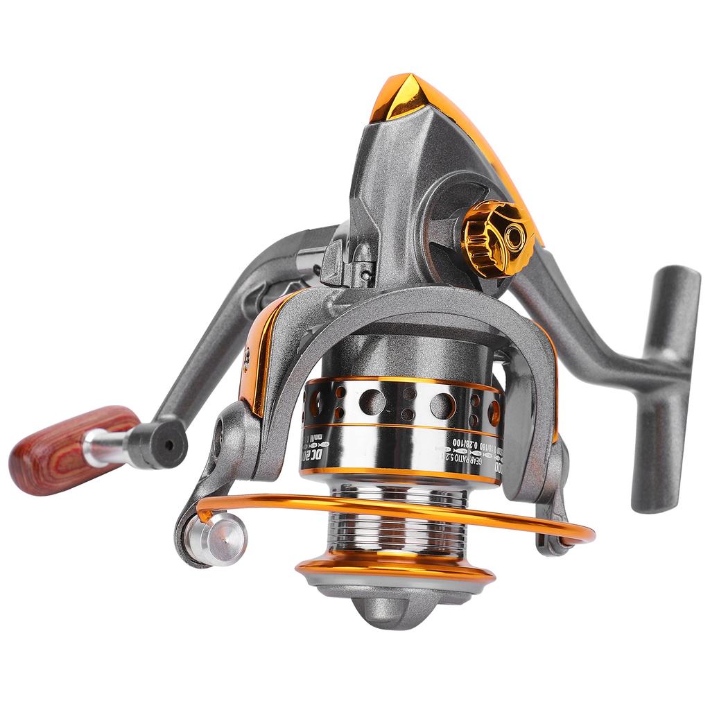 Portable 13 Shaft Metal Sea Fishing Rod Fishing Reel Fishing Accessory Silver Gray