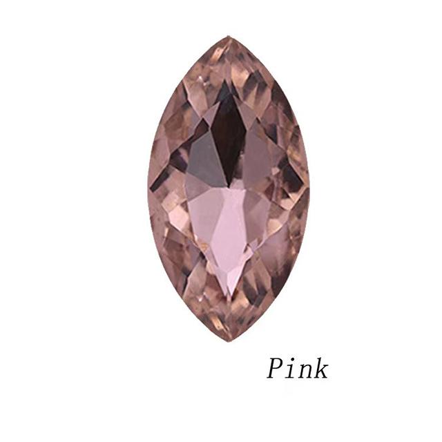 7*15 Horse Eye Sew-On Non Hot Fix Loose 3D Glass Rhinestone Eco-Friendly Wedding Shoes Dress DIY Accessories White