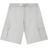 Skechers Fashion Loose Comfortable Breathable Five-Point Casual Shorts Men shorts Smoke-Gray L225M100-00EQ